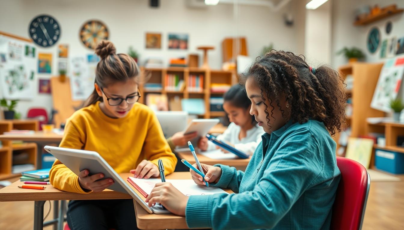 Student preparing for exams with study materials